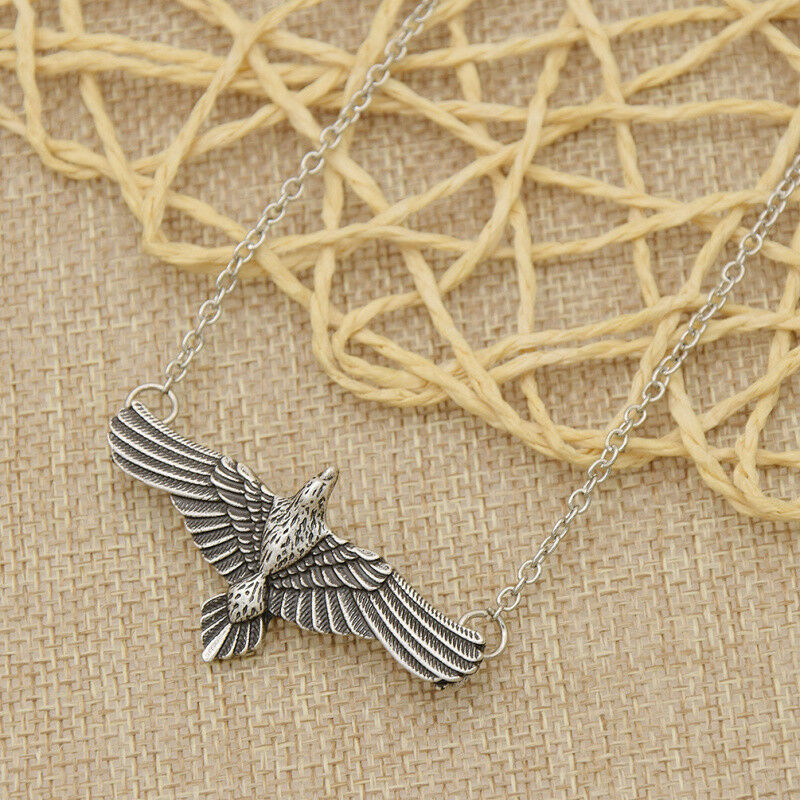 Viking Necklace Flying Eagle Pendant Fashion Jewelry Norse Punk Style Retro Gift