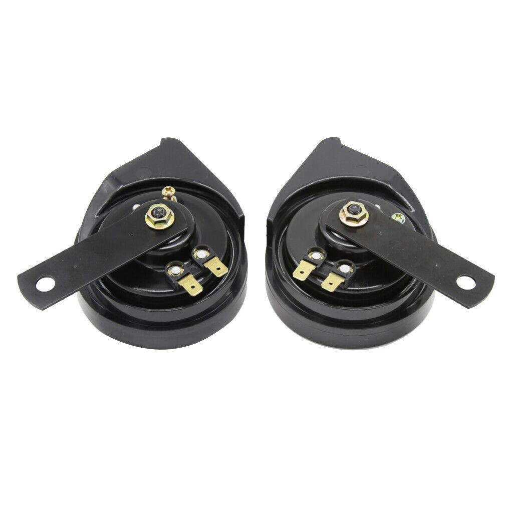 2 Pieces Car Boat Motorcycle Loud 12V 110DB Dual Tone Basin Air Horns Siren