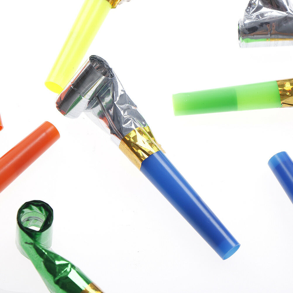 10Pcs Noise Maker Blowout  Whistle Blow Out Party Wedding Favour Bag Fille.l8