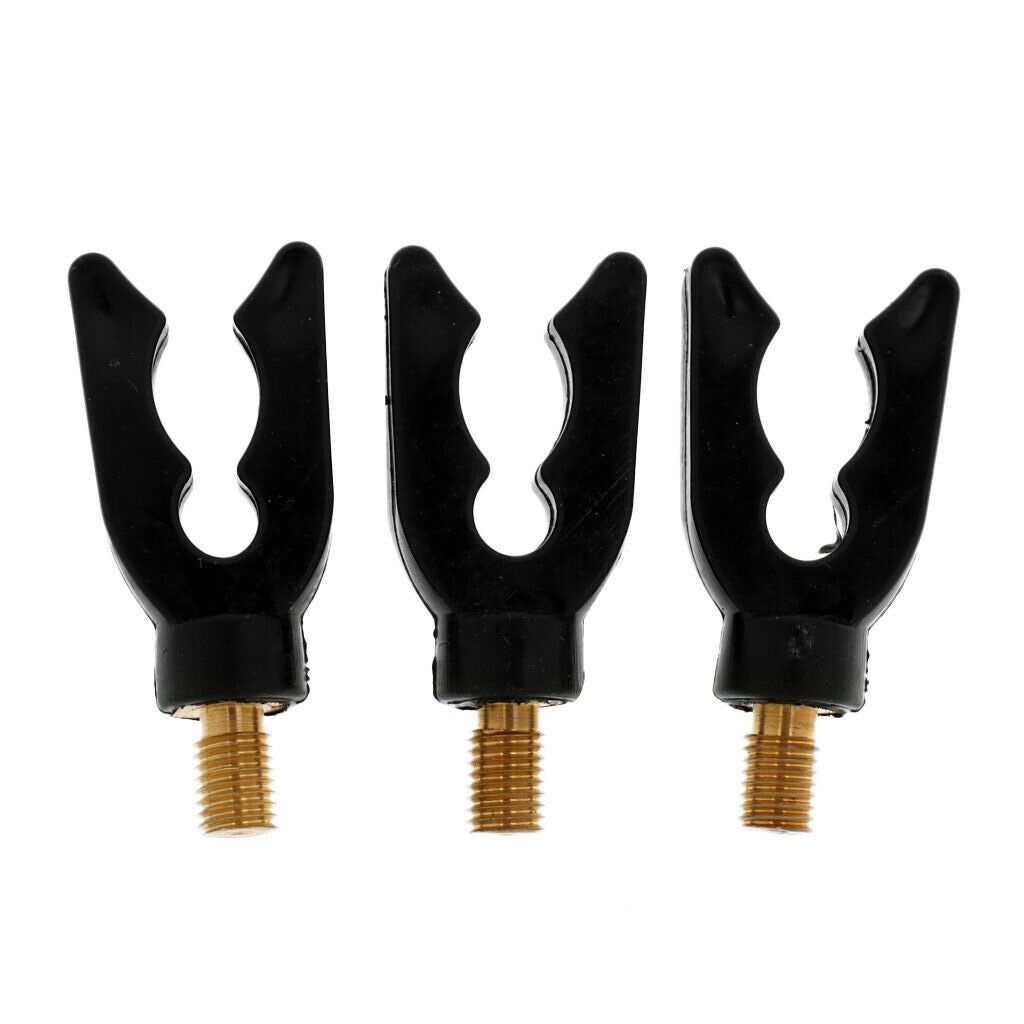 3Pcs Carp Fishing Rod Holder Black Fishing Rod Pod Rest Gripper Holder