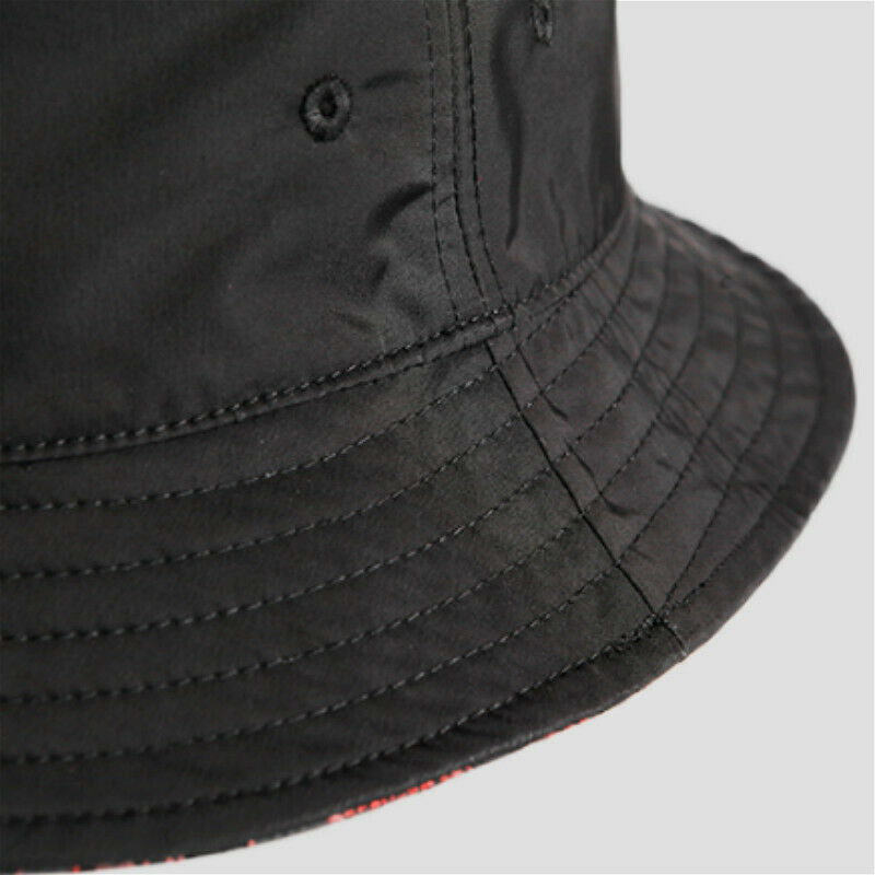 Unisex Chinese Dragon Embroidered Double Side Bucket Hat Fisherman Sun Cap Retro