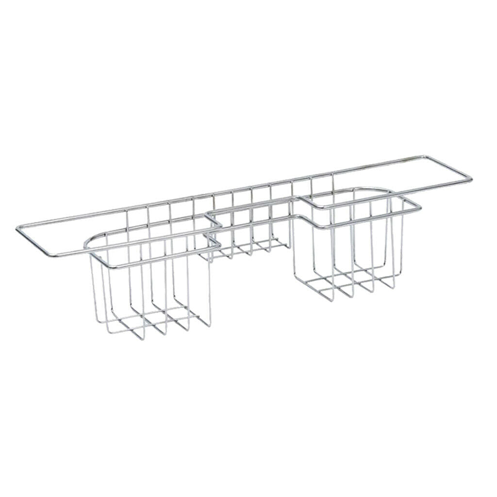 Kitchen Sink Tidy Store Rack Organiser Caddy Holder Drainer Stainless Steel