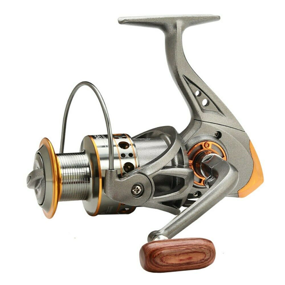 Gray Full Metal Wire Cup Fishing Reel Spinning Wheel Fishing Gear DC7000