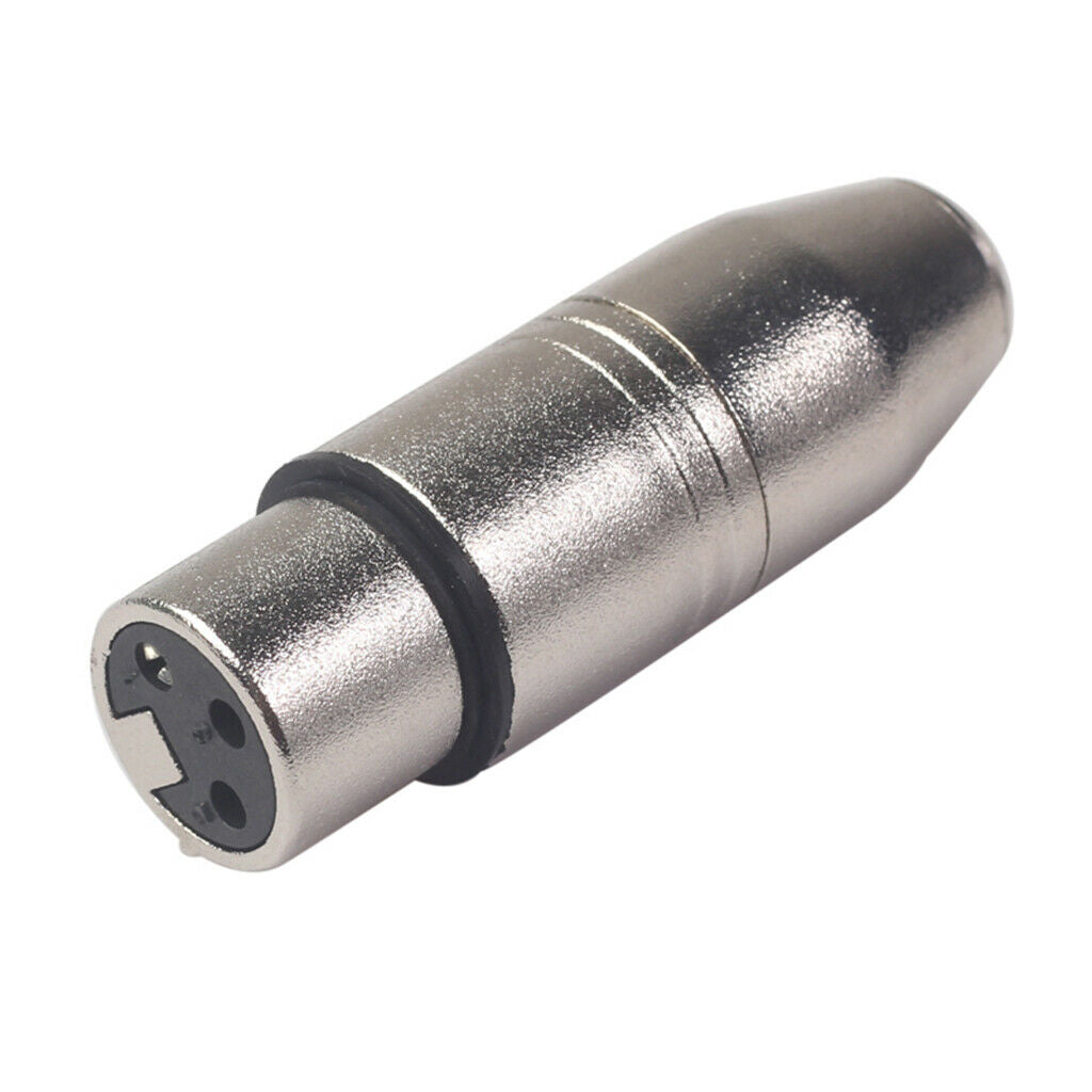 Alloy MINI XLR 3-Pin Male to XLR 3-Pin Female Plug SA509 2.24x0.71x0.39 inch