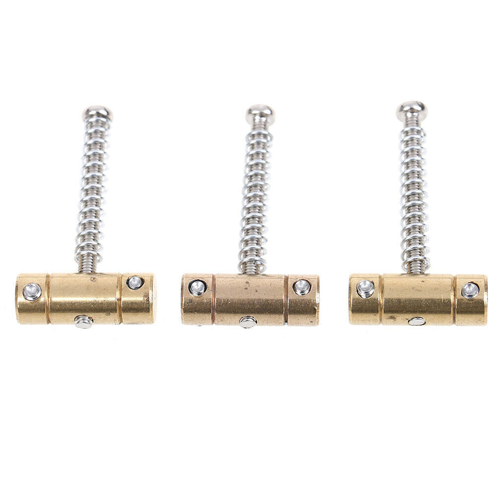 3Pcs Brass guitar bridge compensated saddles for guitar accessor tnL Rf
