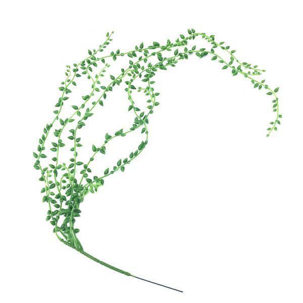Artificial Hanging String of Pearls Wicker Succulent Plants Supplies A