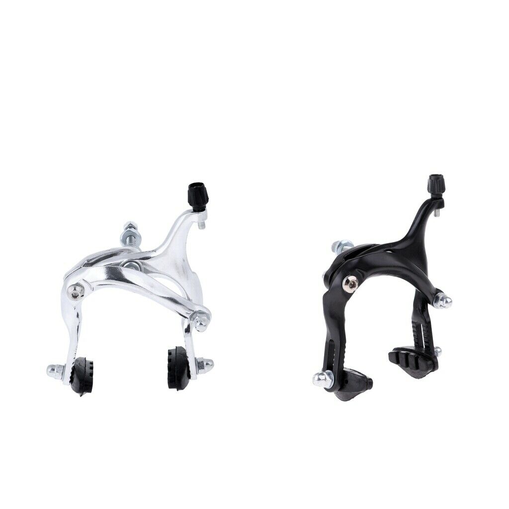 2x Polished Racing Bike Front Rear Brake Caliper C Brake For BMX