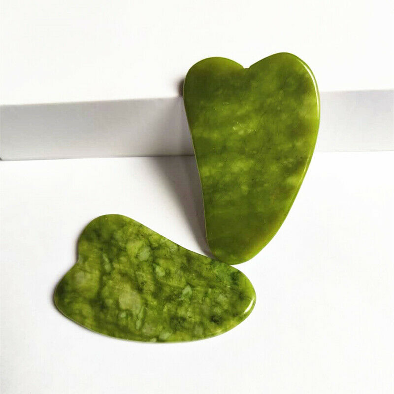 Gua Sha Board Scraper Natural Jade Stone Guasha Massage Tool Care Healthy NeBDA