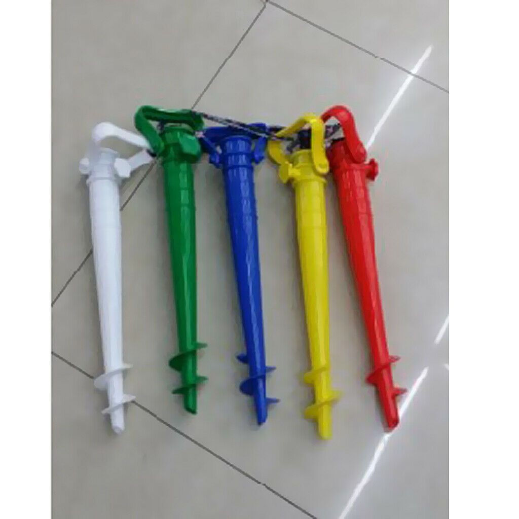 Beach Garden Patio Sun Umbrella Holder Ground Anchor Spike Stand Yellow