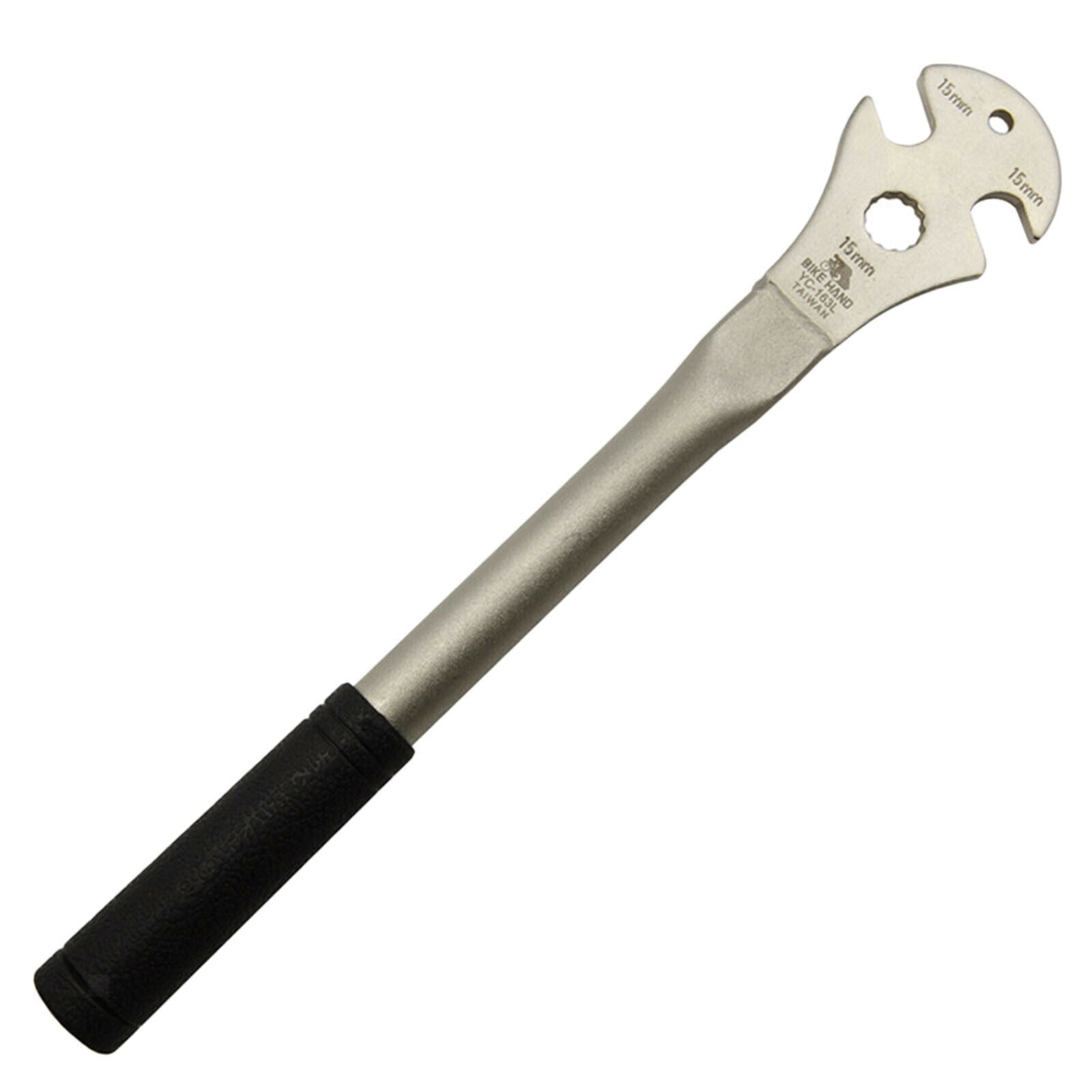 Bicycle Bike Pedal Wrench 15mm Rubber Coated Handle Pedals Removal Spanner