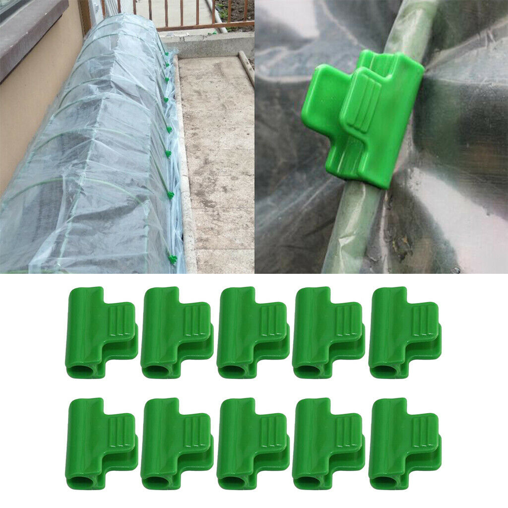 40pcs Durable Plastic Fixed Clips Greenhouse Film Clamps Plant Cover Clips