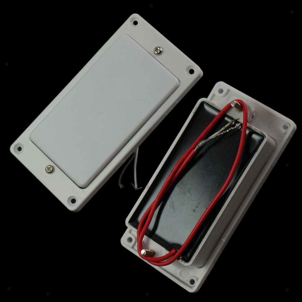 2Pcs Instrument Accs Sealed Pickup Bridge Neck for 6 String Electric Guitar