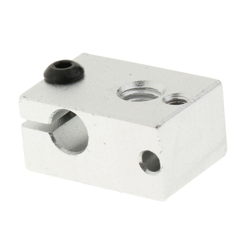 Aluminum  Heating Block V6 for Extruder Mk7 Mk8 M6 And M3 (heat Pipe And