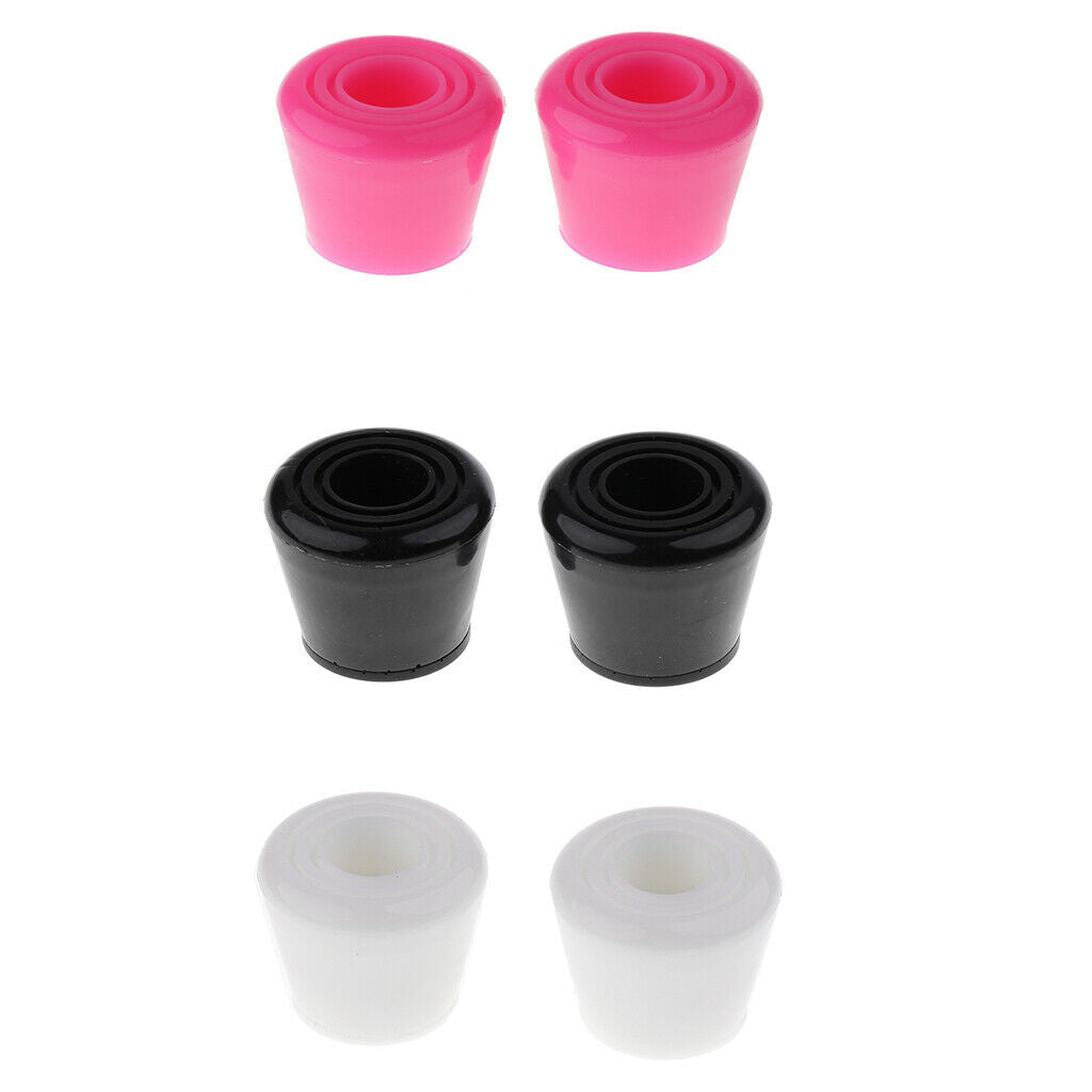 6x Roller Skates Toe Stops Part for Ice Skates Quad Skates Black Pink White