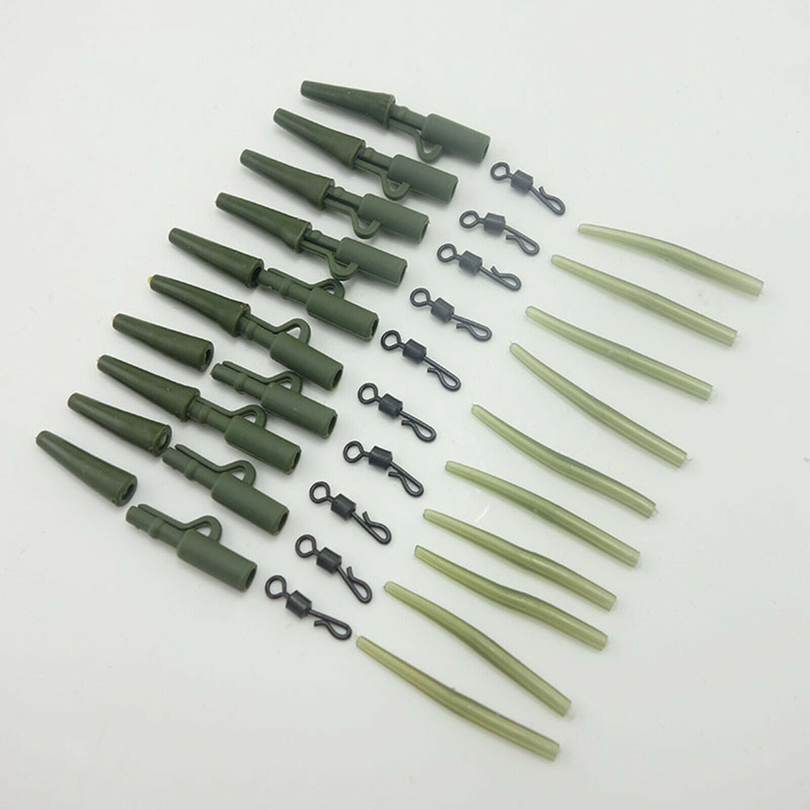 40pcs Carp Fishing Tackles Rolling Swivels Quick Release Rig Kits Equipment