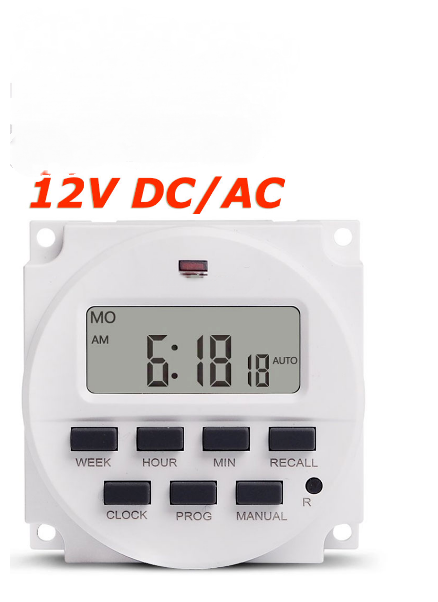 Tm618H-2 Sinotimer Display Programmable Lcd Digital Timer Time Switch 12V Dc