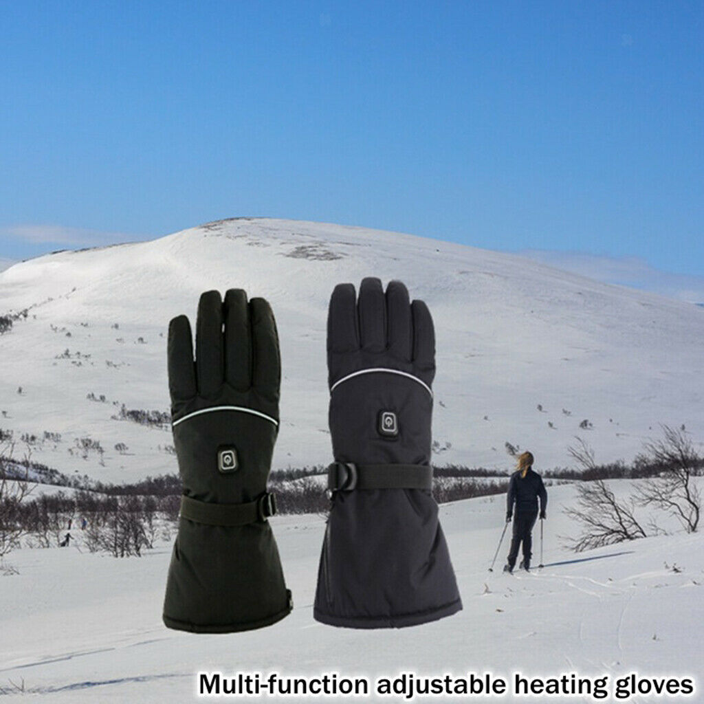 Electric Heated Gloves Mens Womens Winter Thermal Outdoor Sport Riding Skiing