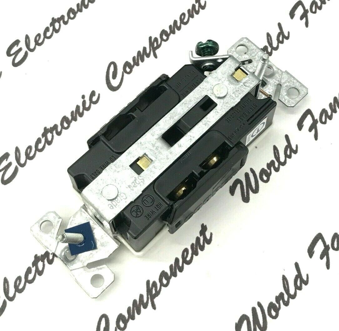1pcs-COOPER 6242W 15A 125V Decorator Duplex Receptacle NEMA 5-15R