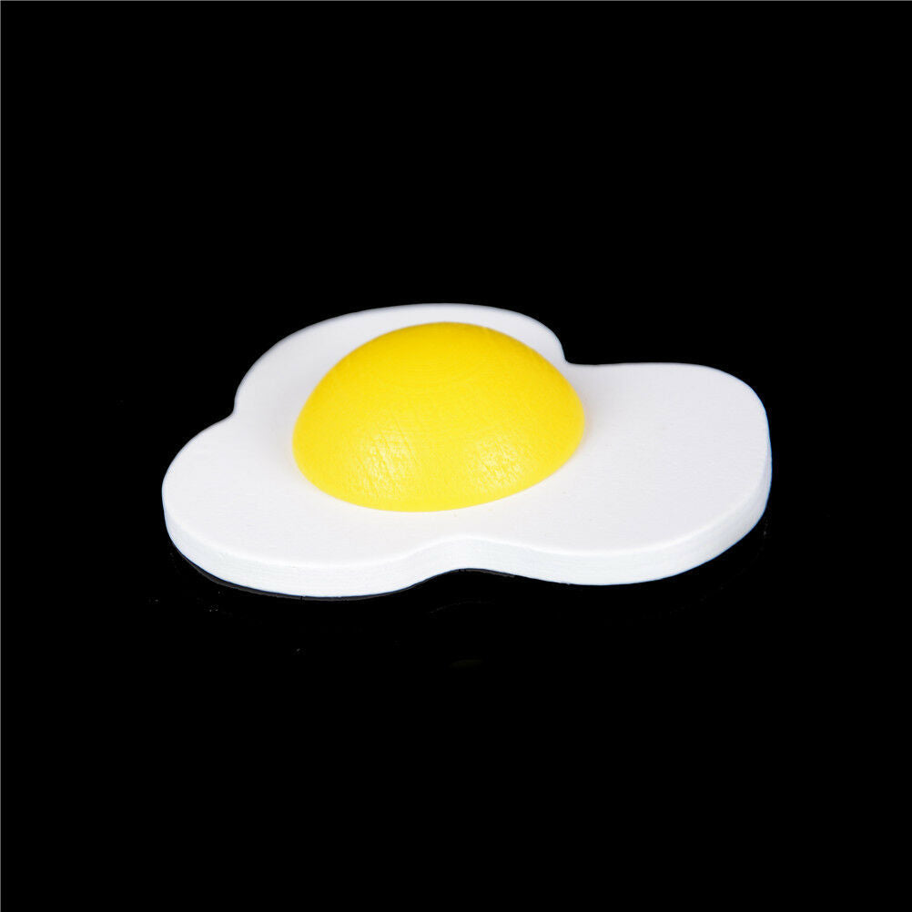 Kitchen Food Pretend Role Play Wooden Magnetic Omelette Egg Yolk Children.l8