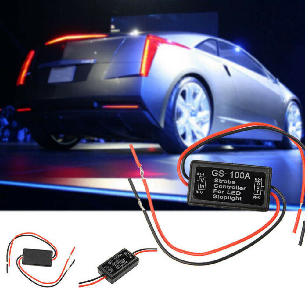 Universal Flash Strobe Controller GS-100A Flasher Module for Vehicles Car Brake