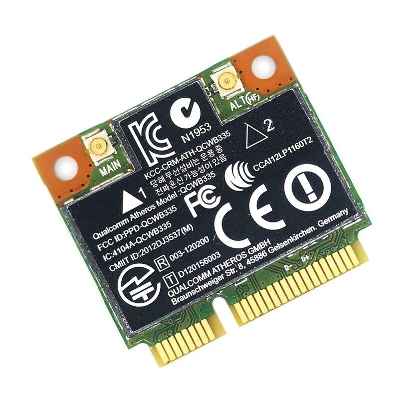 AR9565 WiFi Card QCWB335 Mini PCIE Bluetooth 4.0 150Mbps 2.4G for XP Win7 Win8K9
