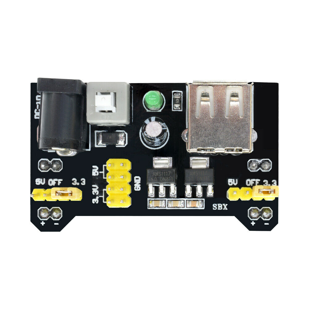 MB102 3.3V/5V Breadboard Power Supply Module For Solderless Bread