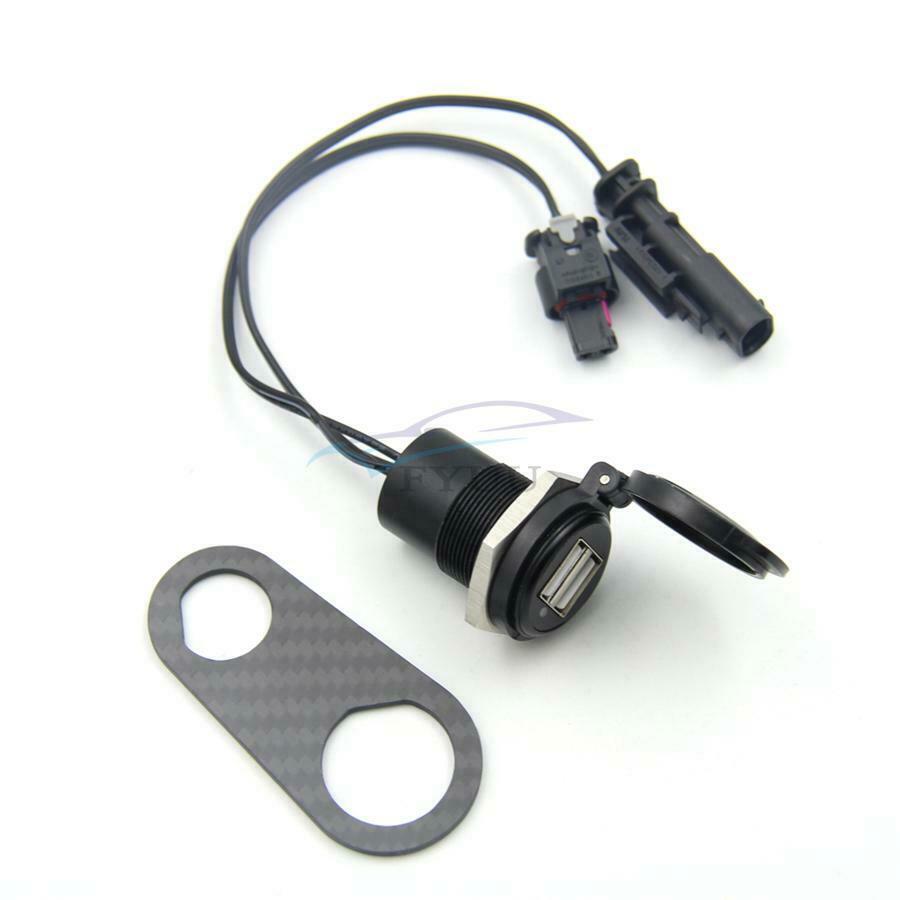 1PCS Motorcycle Adjustable Dual USB 4.2A Interface Port Charger Adapter For BMW