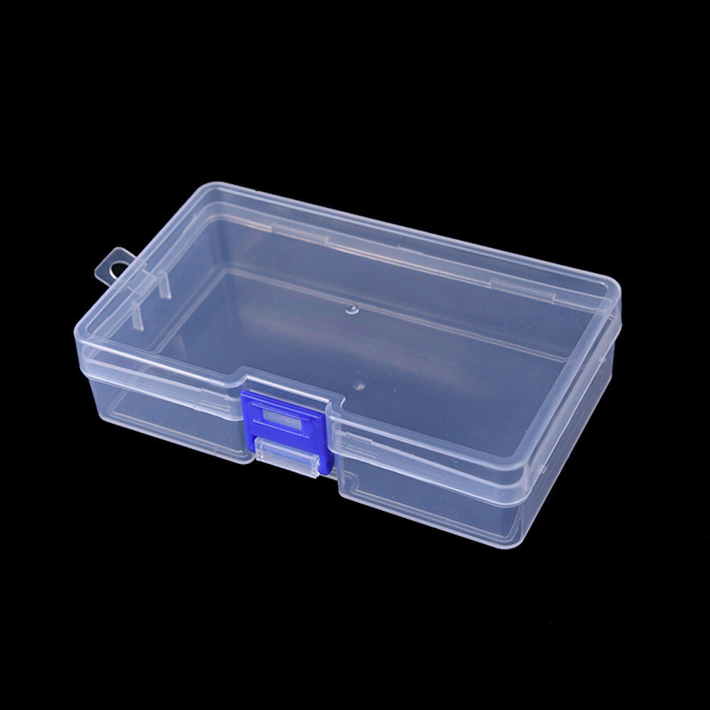 Transparent fishing lure tackle hook bait plastic storage box container ca.l8