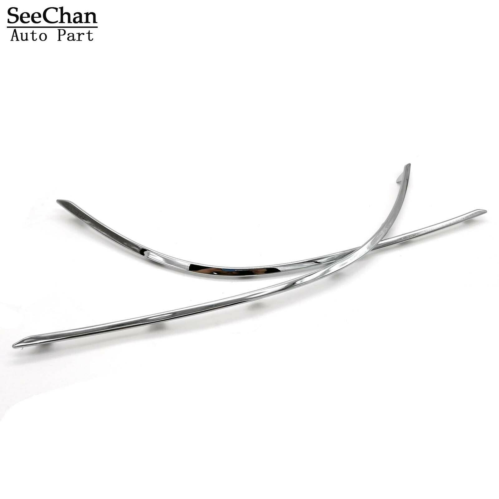 Fit For Mercedes-Benz C300 C350 Front Bumper left & Right Moulding 2012-2015