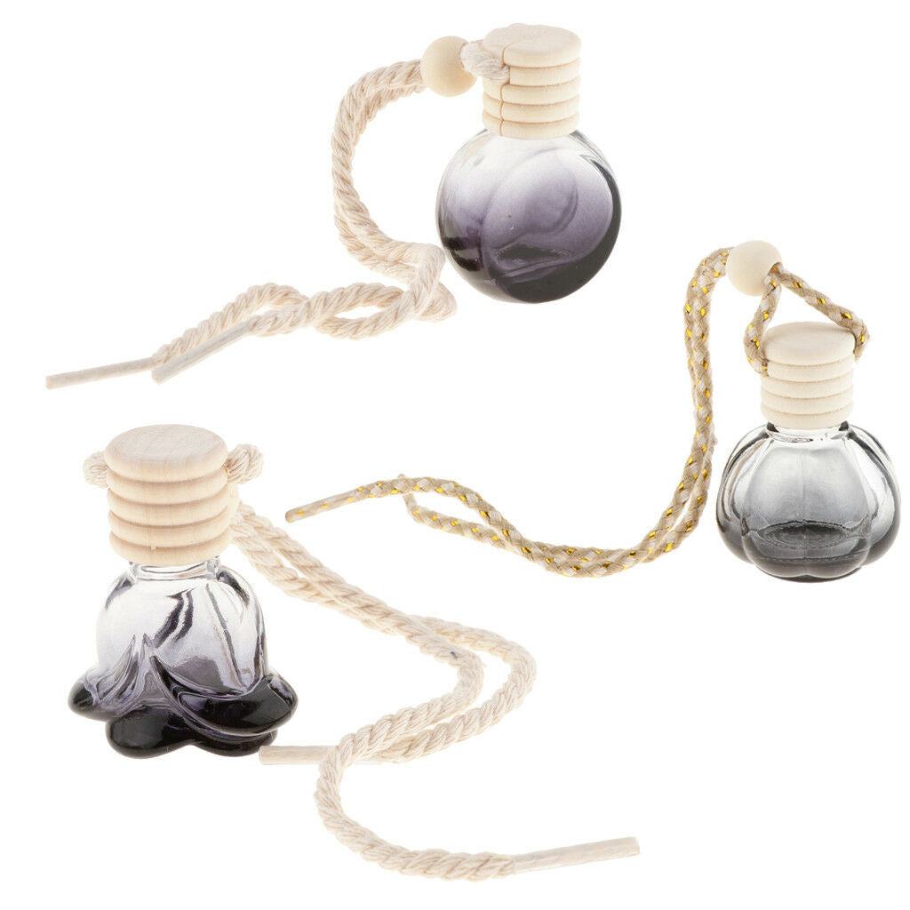 3Pcs 10ml Car Hanging Air Freshener Perfume Essential Oil Diffuser Bottle