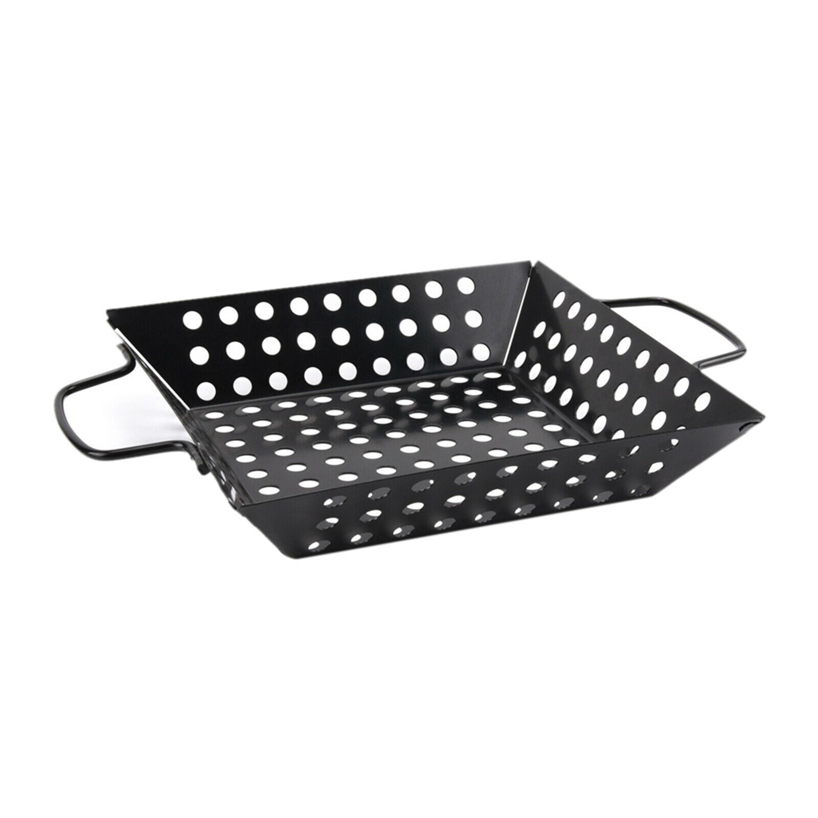 Square Non Stick BBQ Pans Grill Topper Basket Grilling Cooking Grill Fish