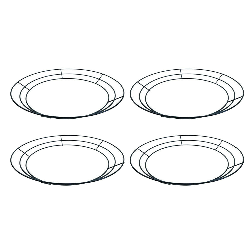 4Pcs 14inch Metal Wire Wreath Frame Rings DIY Crafts Wedding Decoration