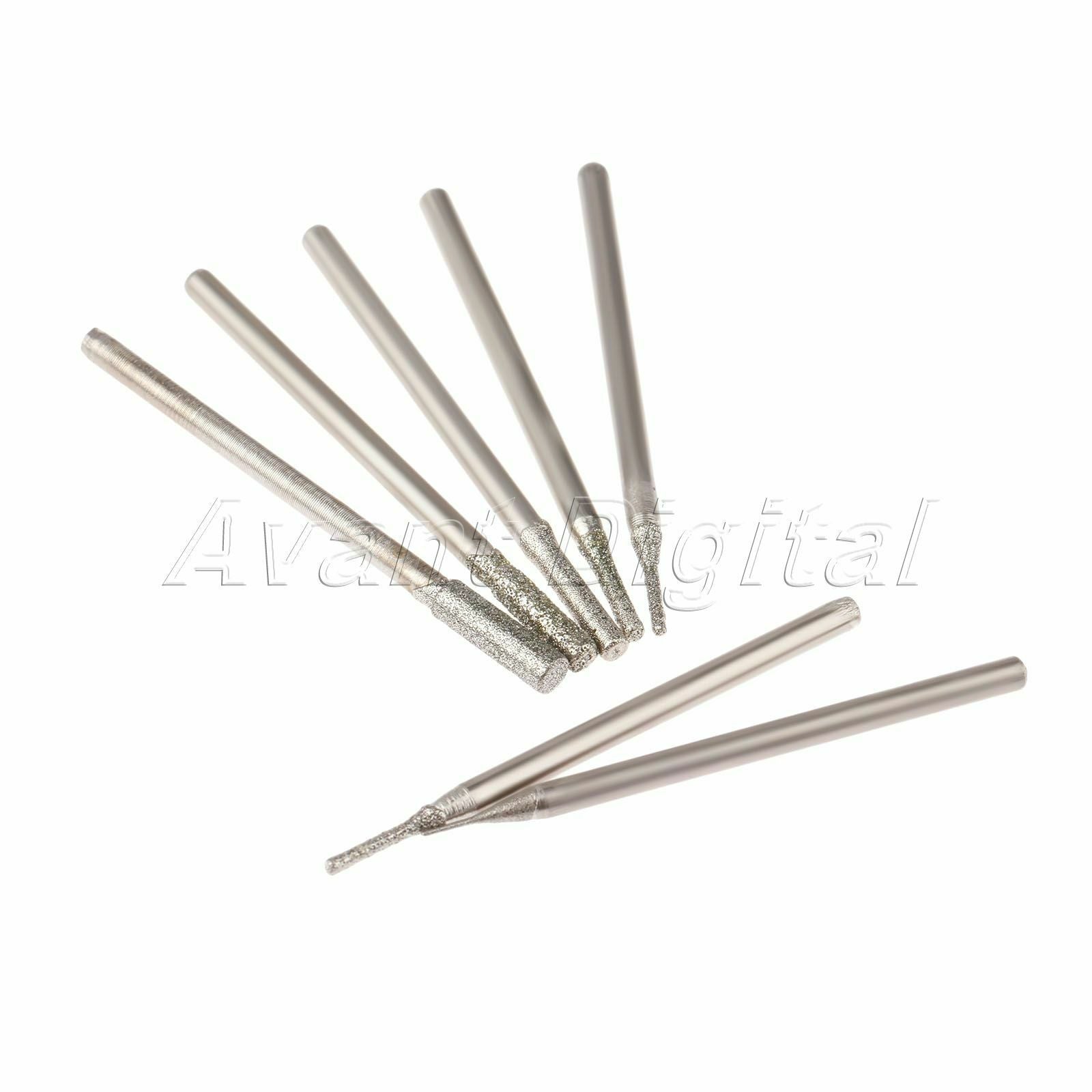 7x Carborundum Diamond Abrasive Bur Grinding head Punching Jade Crystal Ceramic
