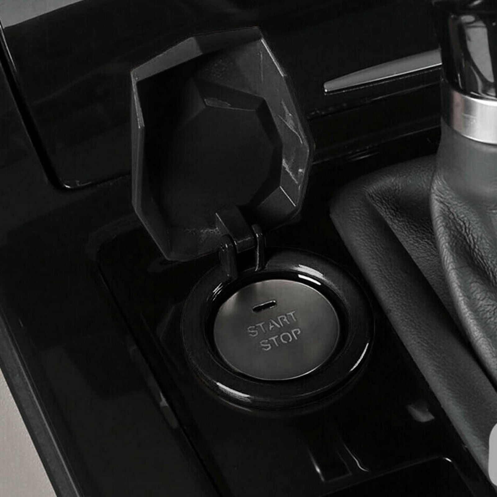 Black Auto Car SUV Decorative Accessories Button Start Switch Protection Cover