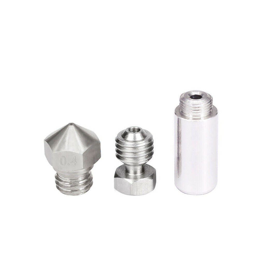 All Metal Hotend Kit for MK10 Exturders Nozzle Thermal Barrier Throat Compound