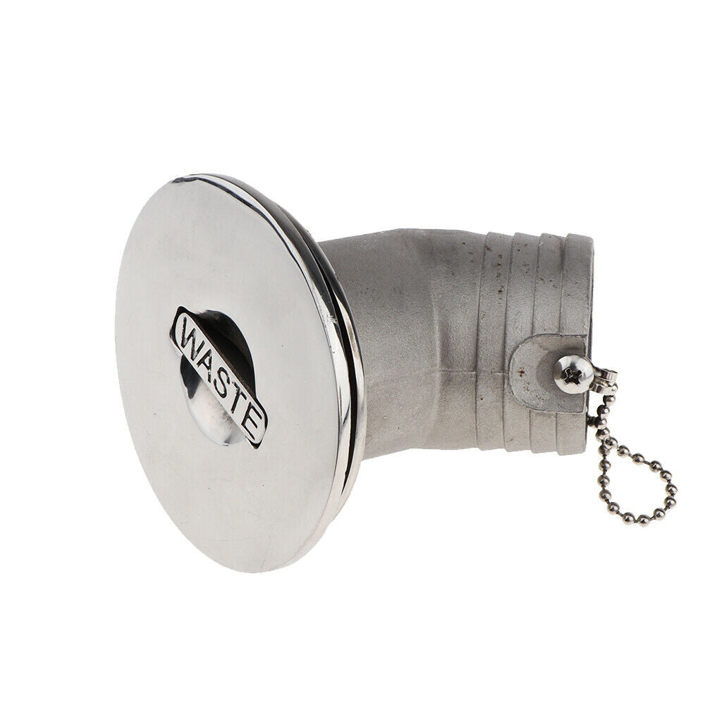 Boat Deck Fill / Filler Keyless   - 2" (50mm) 316 Stainless Steel Waste