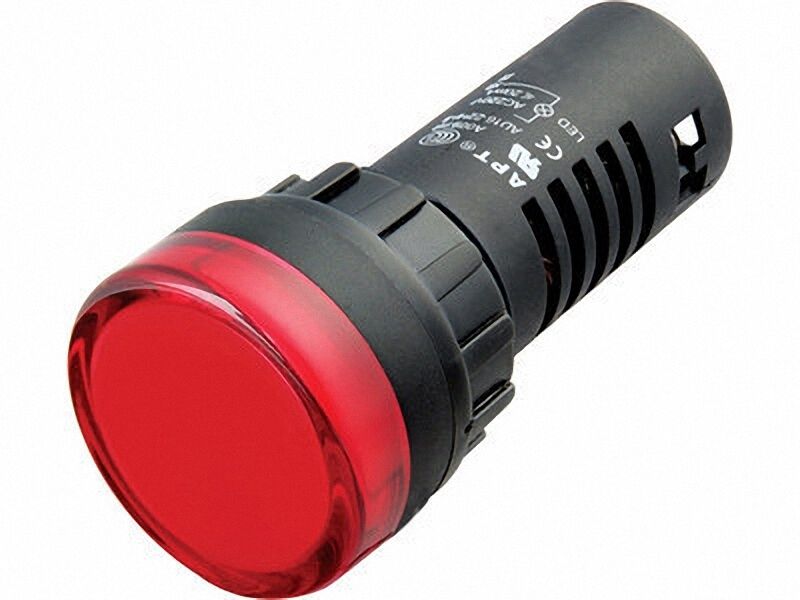 5pcs 10V 16mm Red LED Indicator Pilot Signal Light Lamp [M1]