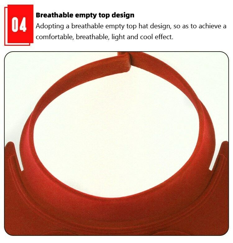 Summer Sun Hat with Solar Power Air Fan Cap Empty Tope Visor Solar Hat RD