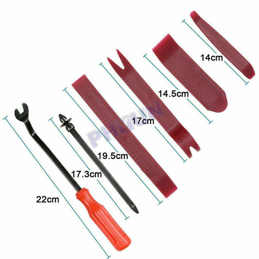 Car Truck Door Bumper Panel Fender Push Rivet Fastener Clips w/ Remove Tool Kit