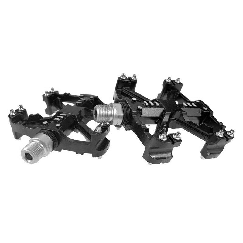 2x Bike Bicycle Cycling Sealed Bearing Pedal Flat Platform MTB 9/16" DH BMX 14mm