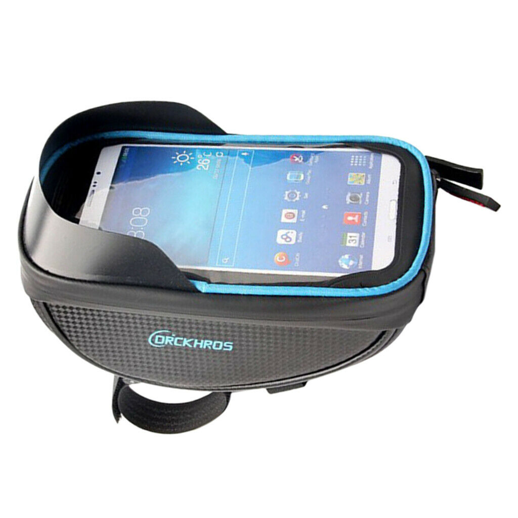 Bicycle Frame Pannier Bag Front Tube Bag Cycling Cellphone Frame Bag C