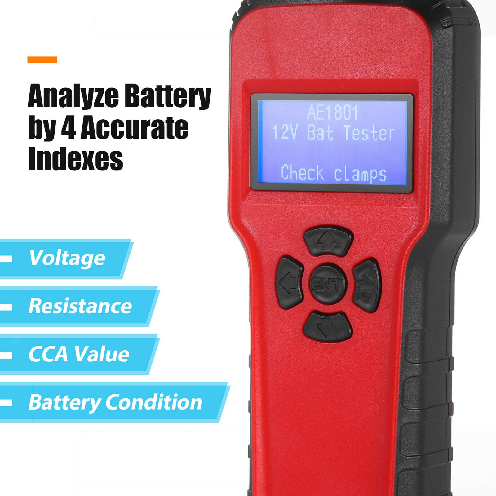 Car Battery Tester Battery Analyzer CCA 12V for Light Truck Cars Vehicles