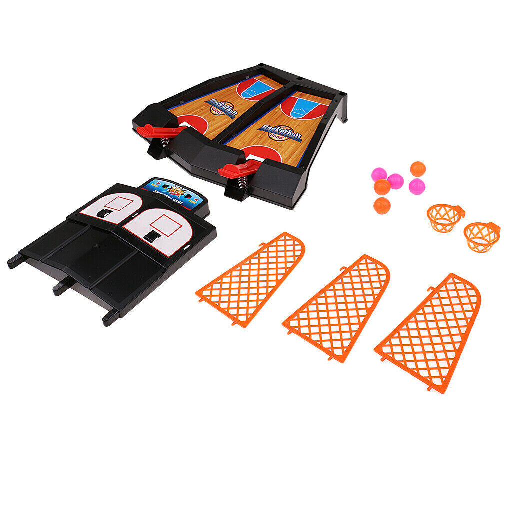 Mini Basketball Hoop Shoot Set Children Kids Playing Finger Basketball Game