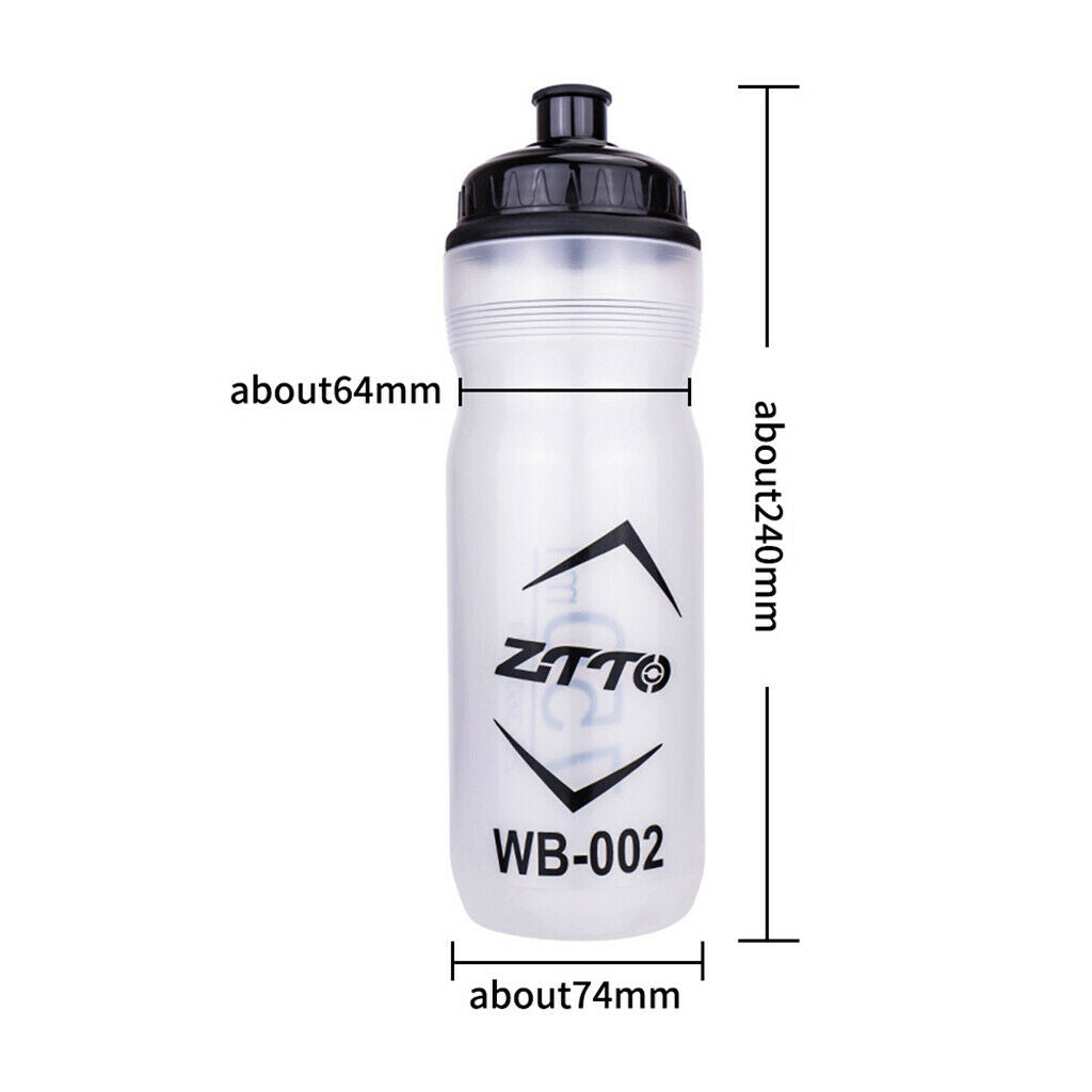 Silicone Water Bottle Sports Squeeze Bottles Running Gym Workout Lock Valve