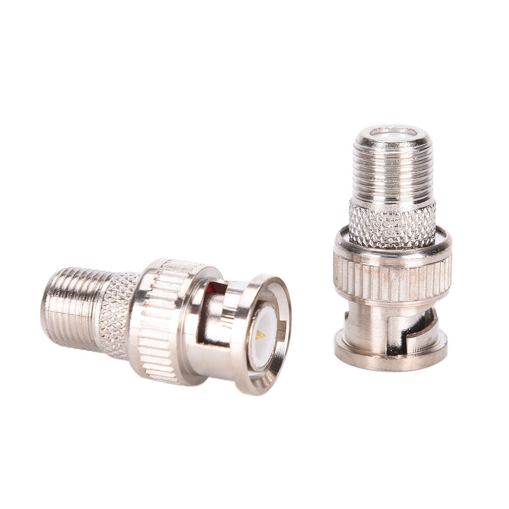 10x BNC Male Plug to F Female Jack Adapter Coax Connector Coupler CCTV CamerY XC