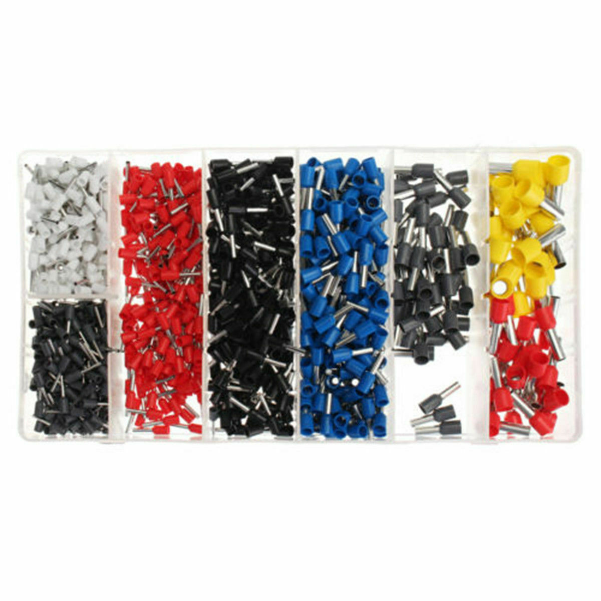 Bootlace Ferrule Kit W/ Bootlace Ferrule Hand Crimper Crimping Tool 1200PCS