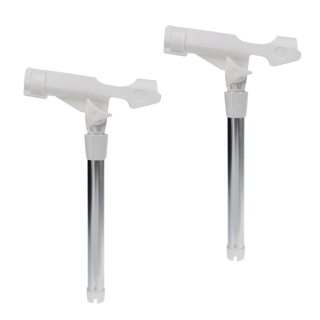 2 Pcs Angle Adjustable Single Outrigger Rod Holder Boat Fishing Rod Tube