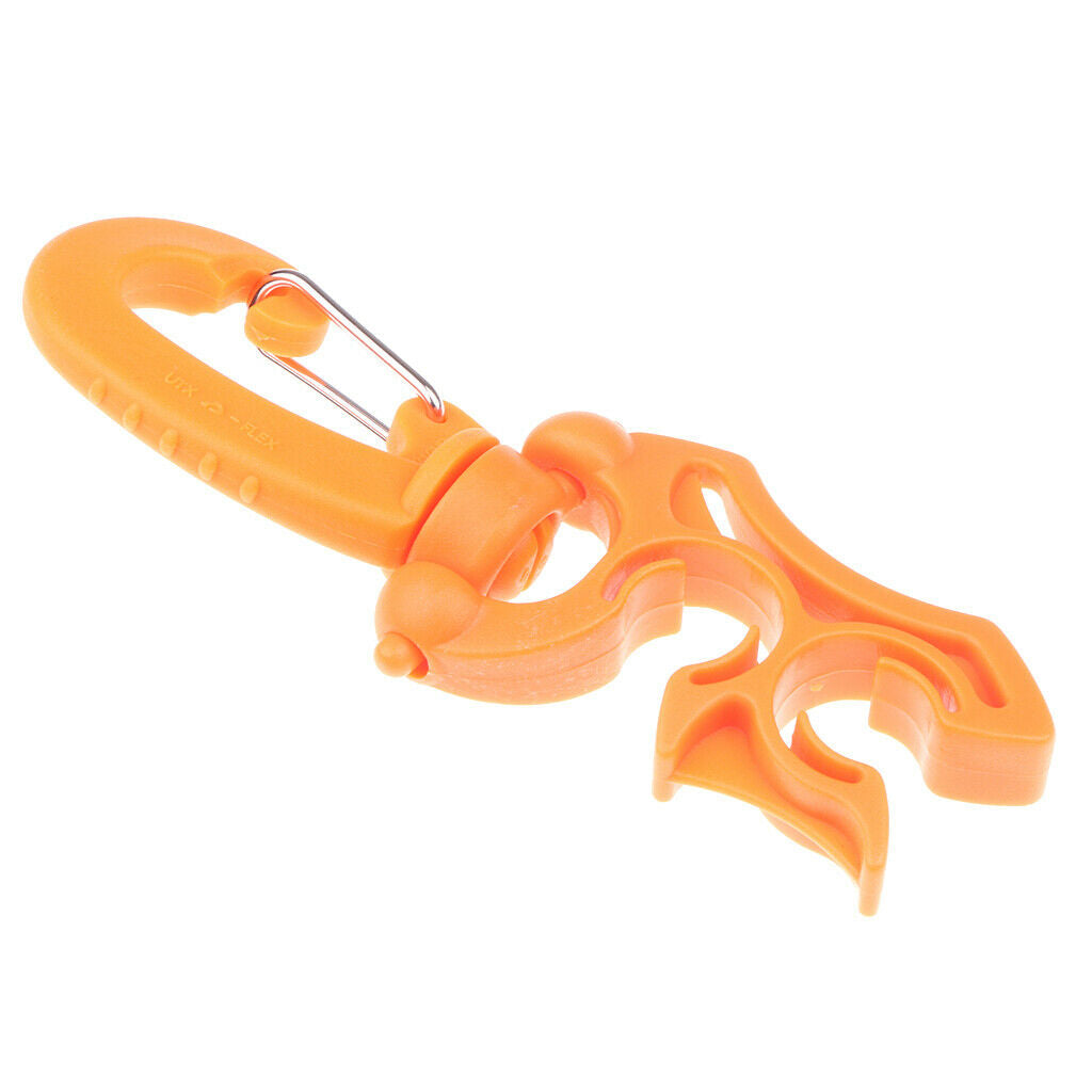 3 Pieces Underwater Regulator Double BCD Tube Holder with Clip 100 X 35mm