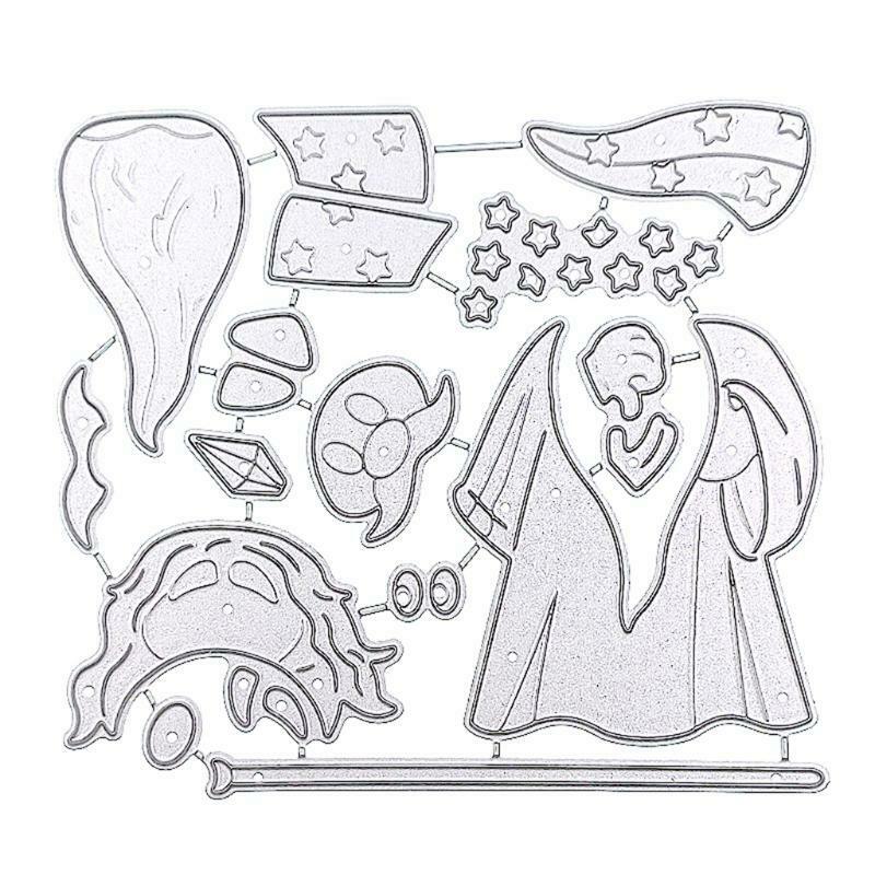 Santa Metal Cutting Dies Stencil DIY Scrapbooking Album Paper Card Template Mold