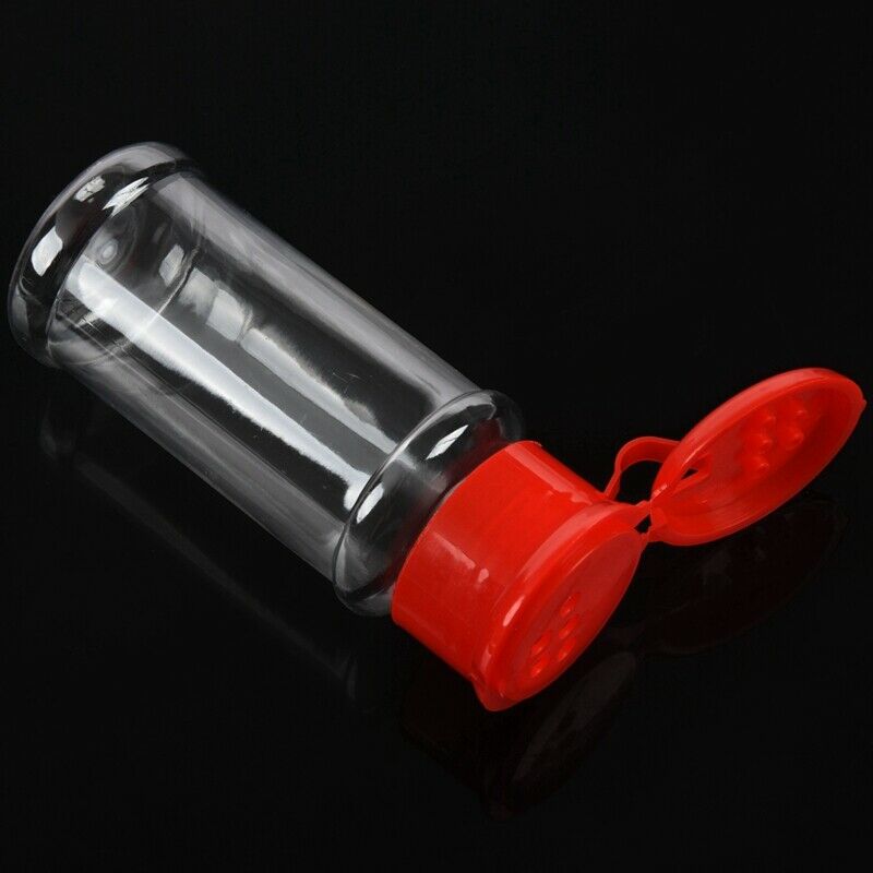 12 Pcs Plastic Spice Salt Pepper Shakers Seasoning Jar Can Barbecue Condiment L1